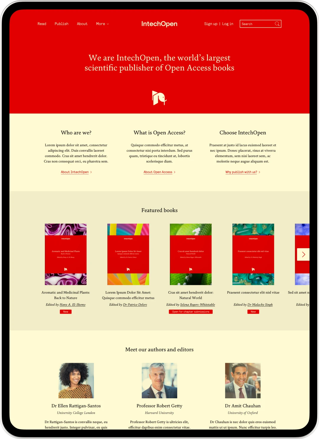 IntechOpen website