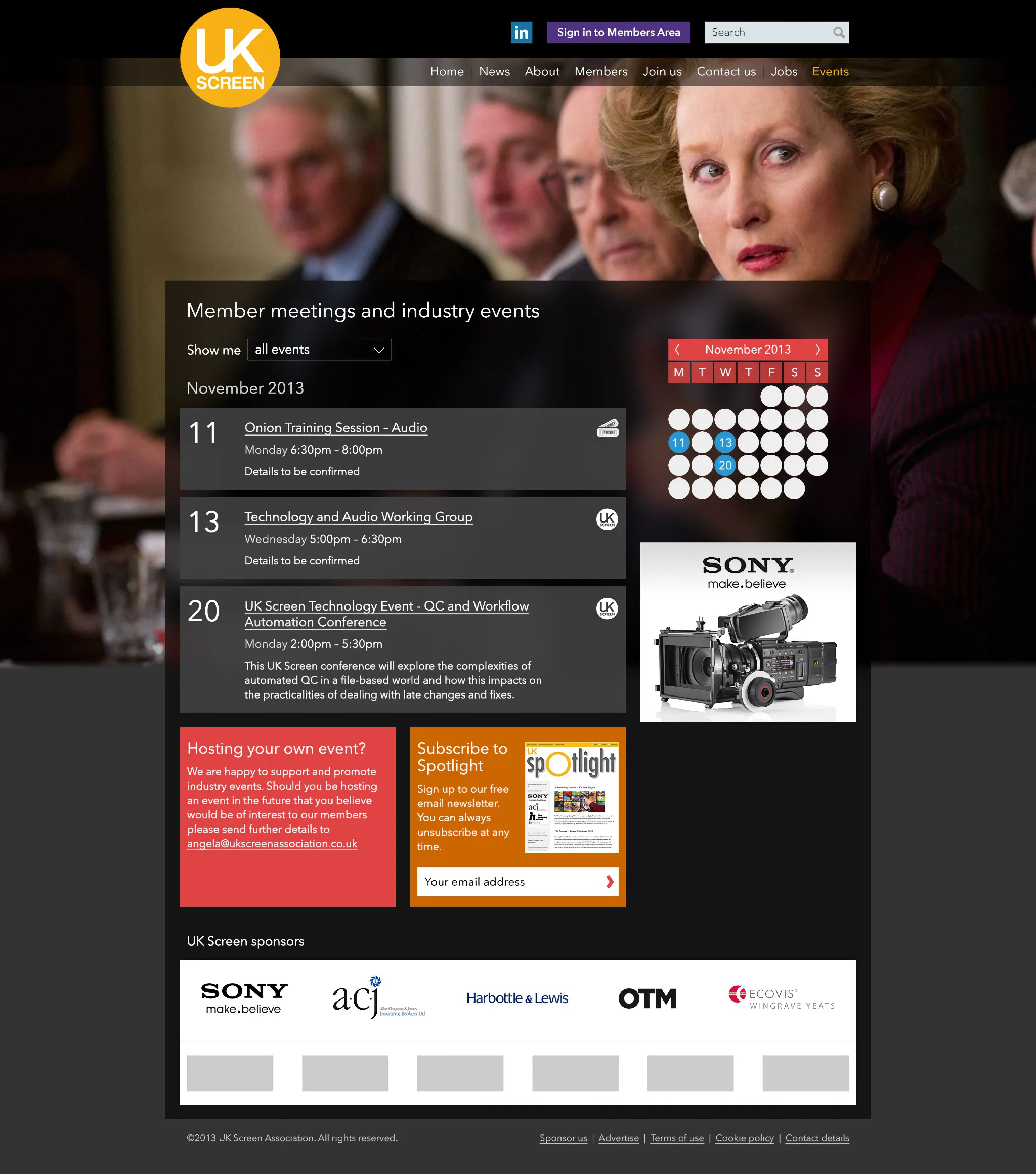 UK Screen website