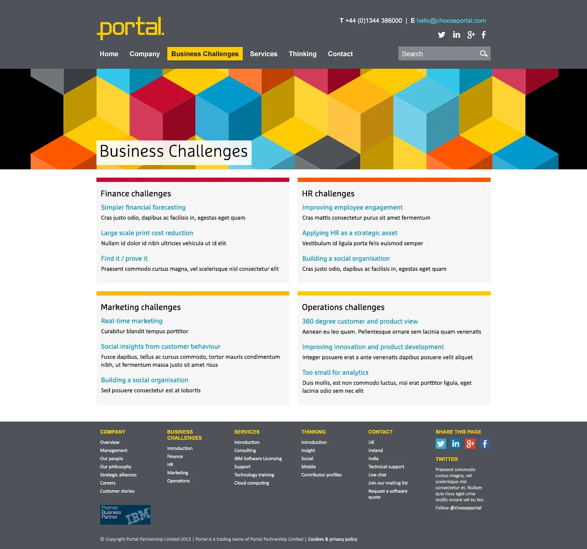 Portal website