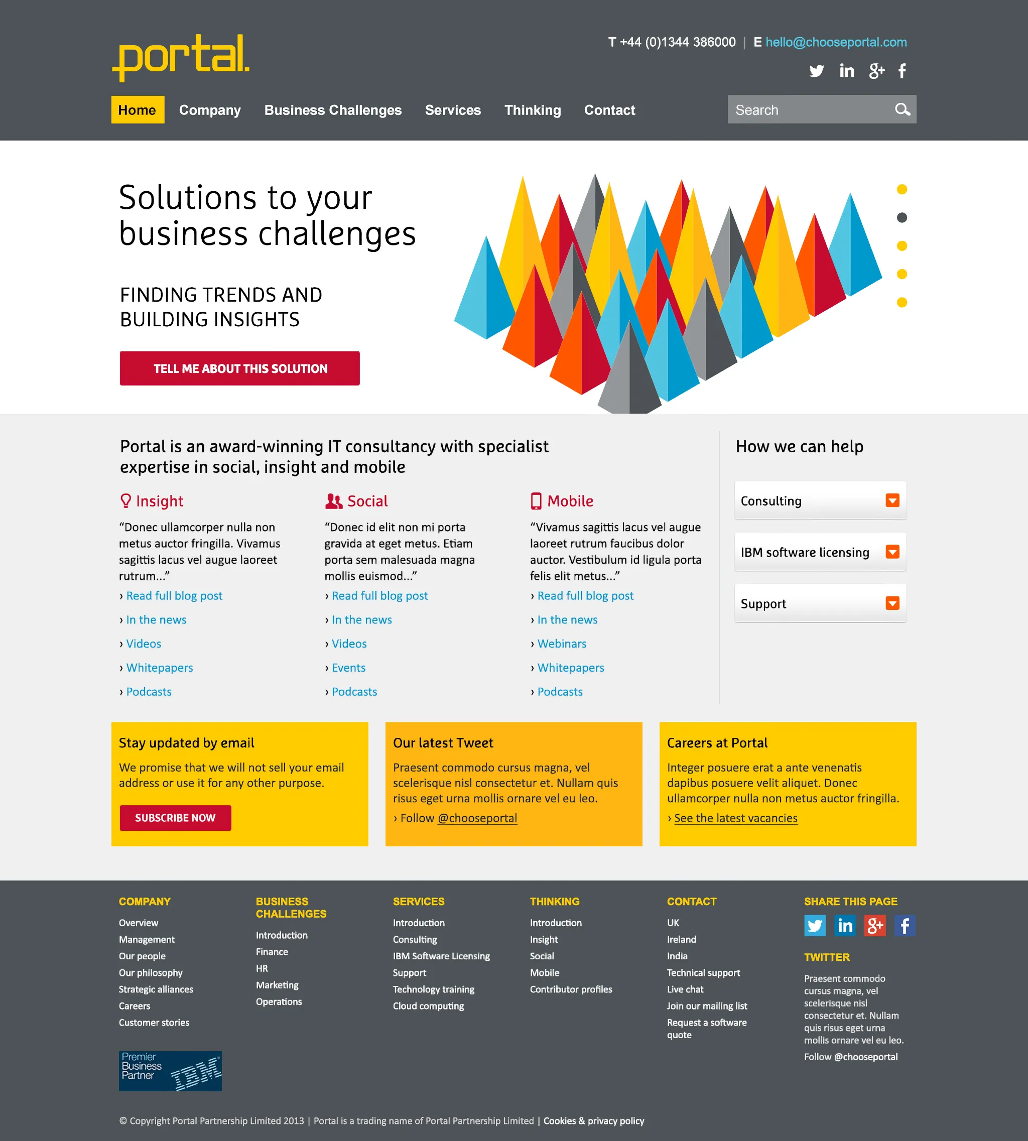 Portal website