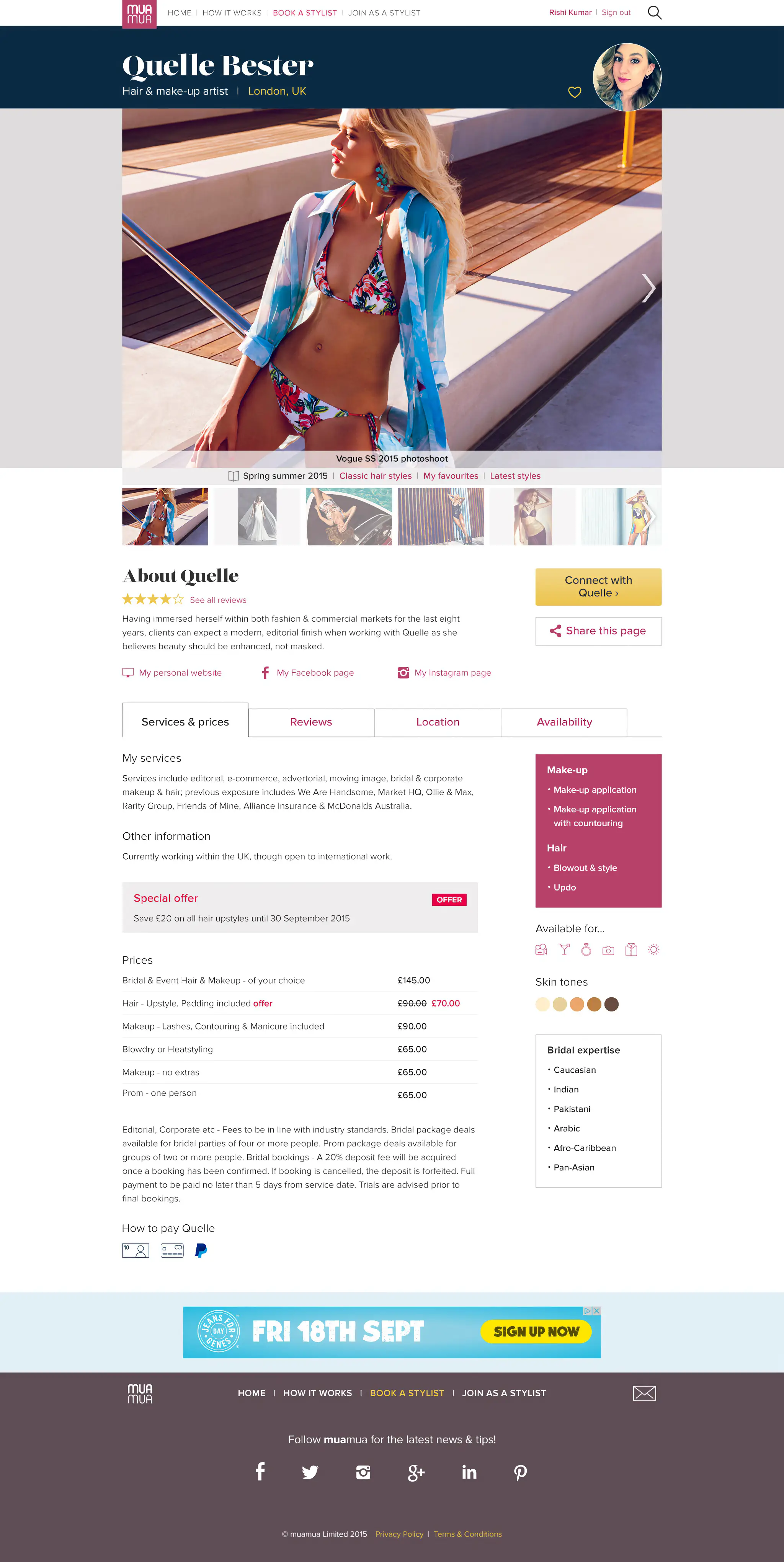 MuaMua web app