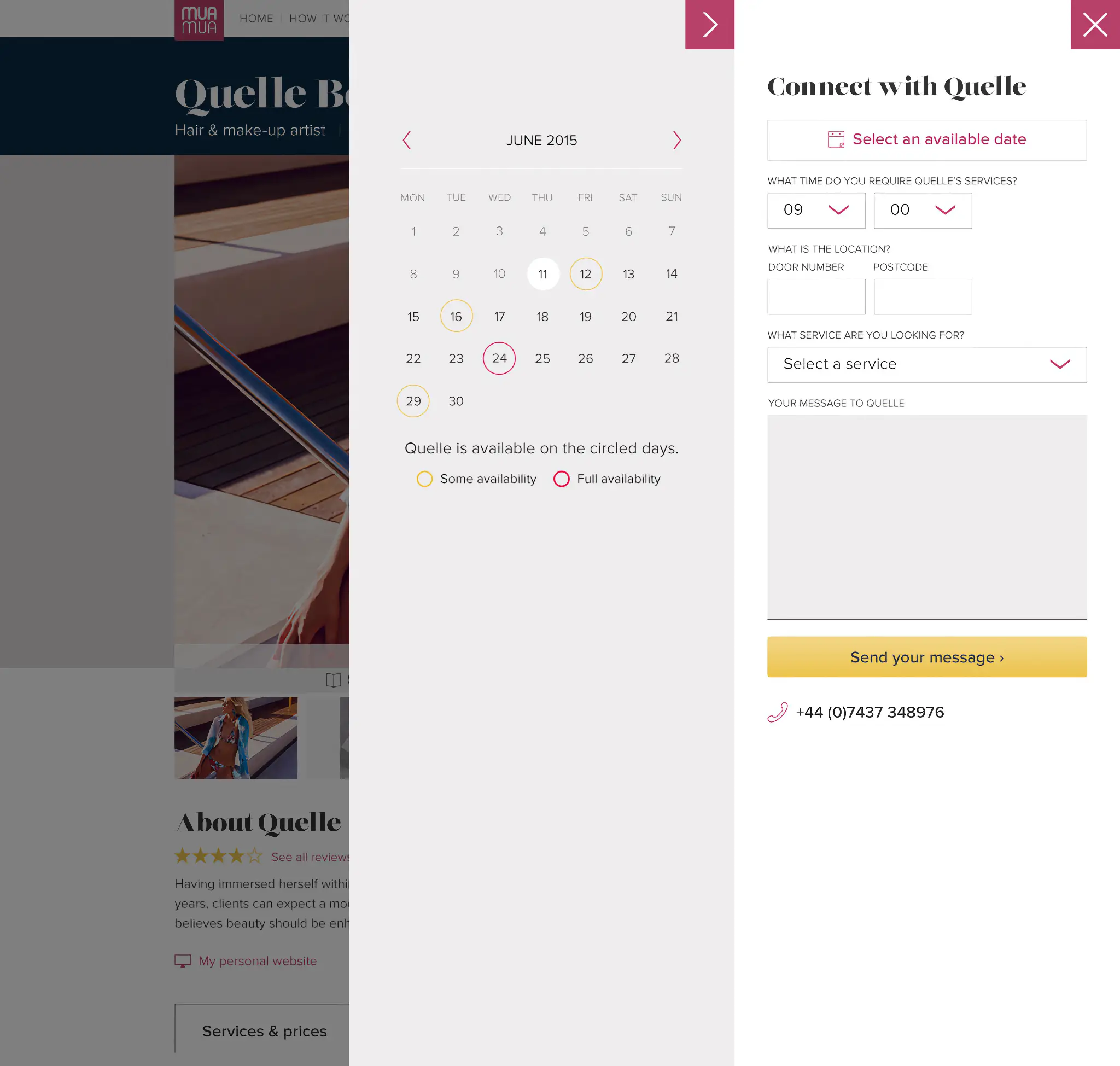 MuaMua web app