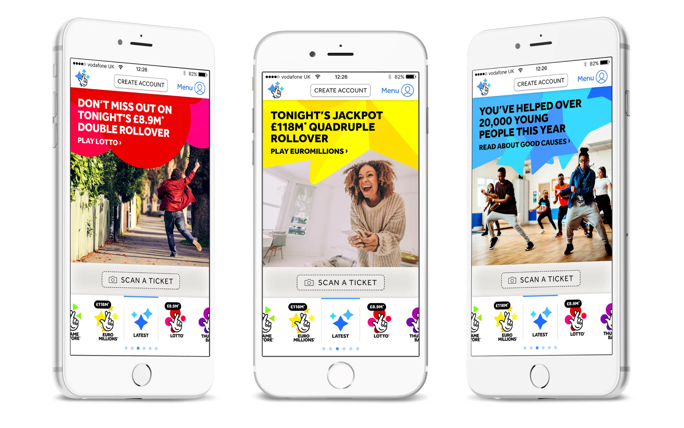 National Lottery future vision app