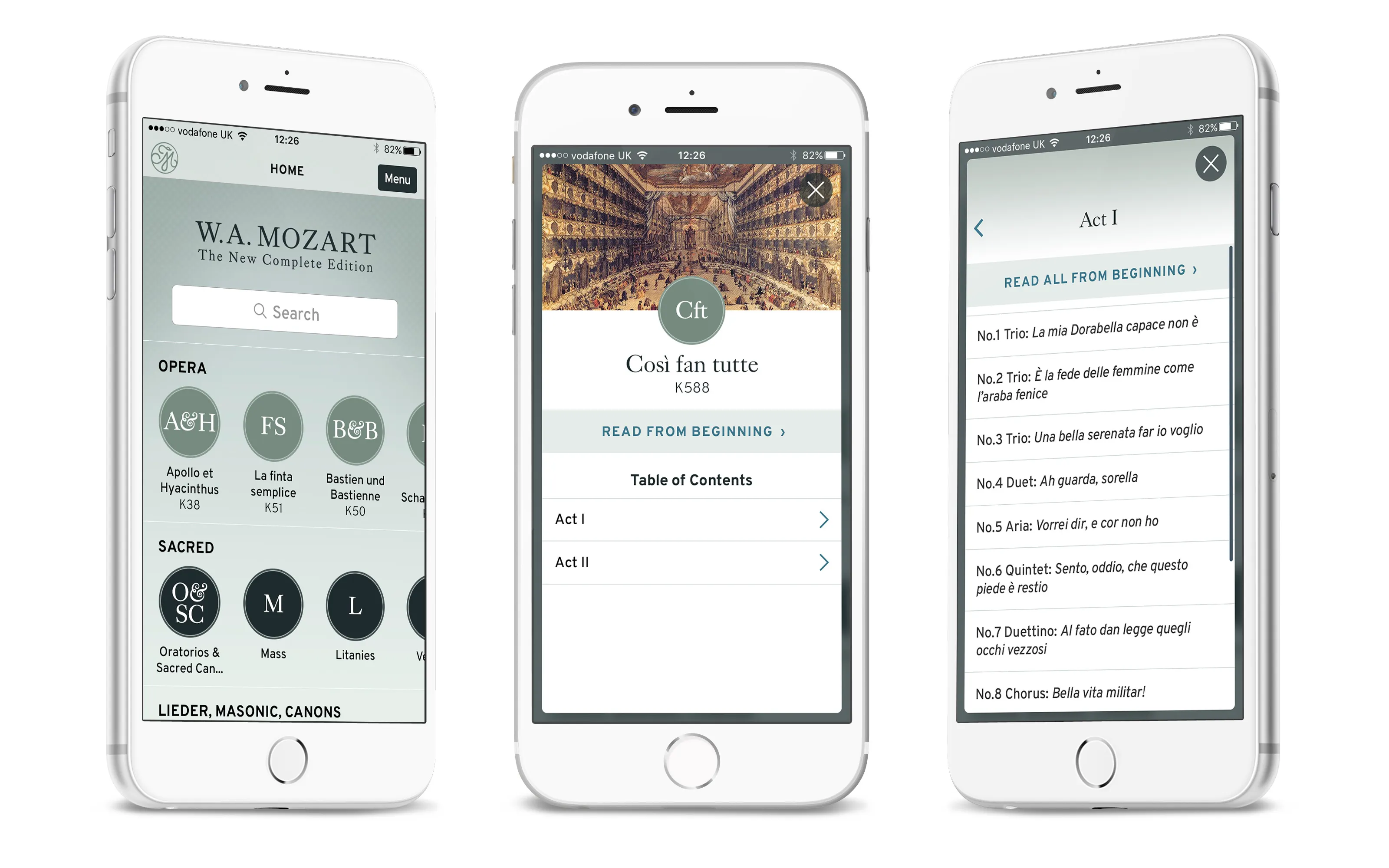 Mozart 225 app