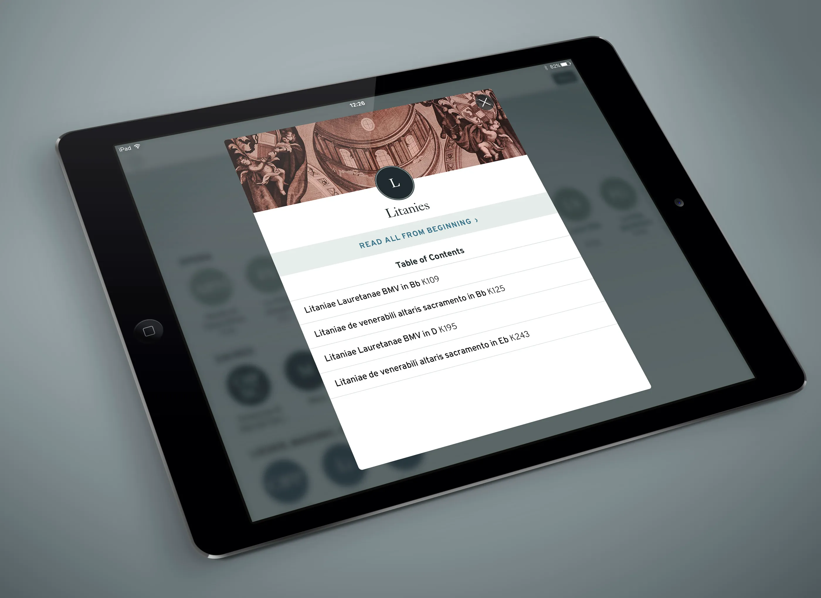 Mozart 225 tablet app