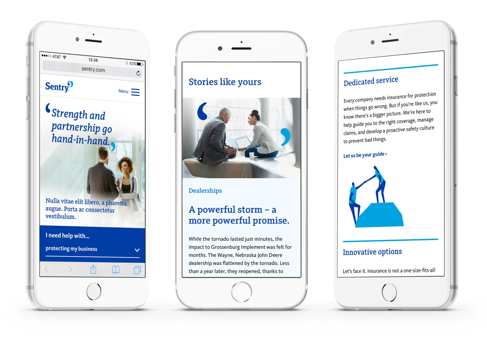 Sentry Insurance website