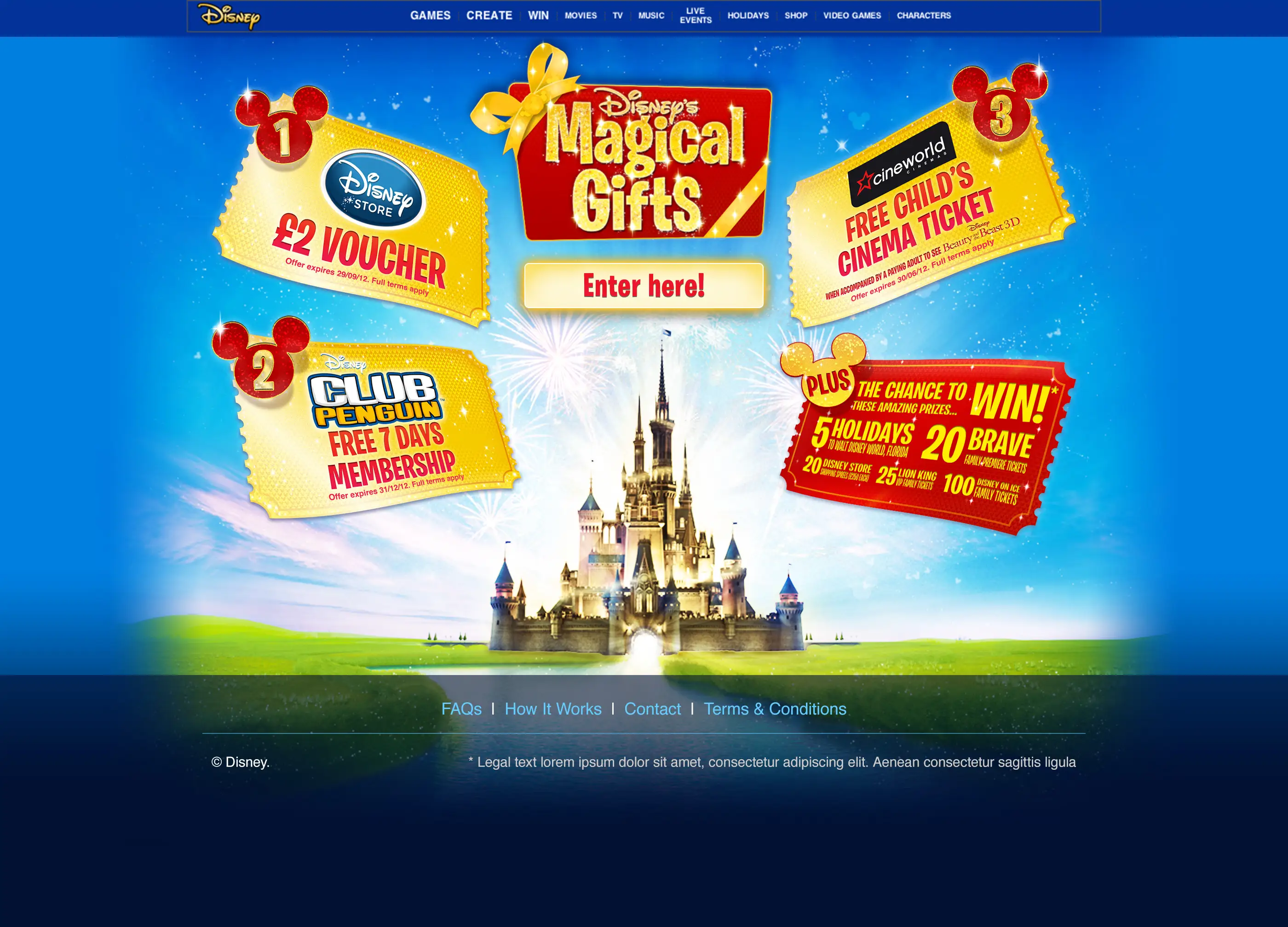 Magical Gifts microsite