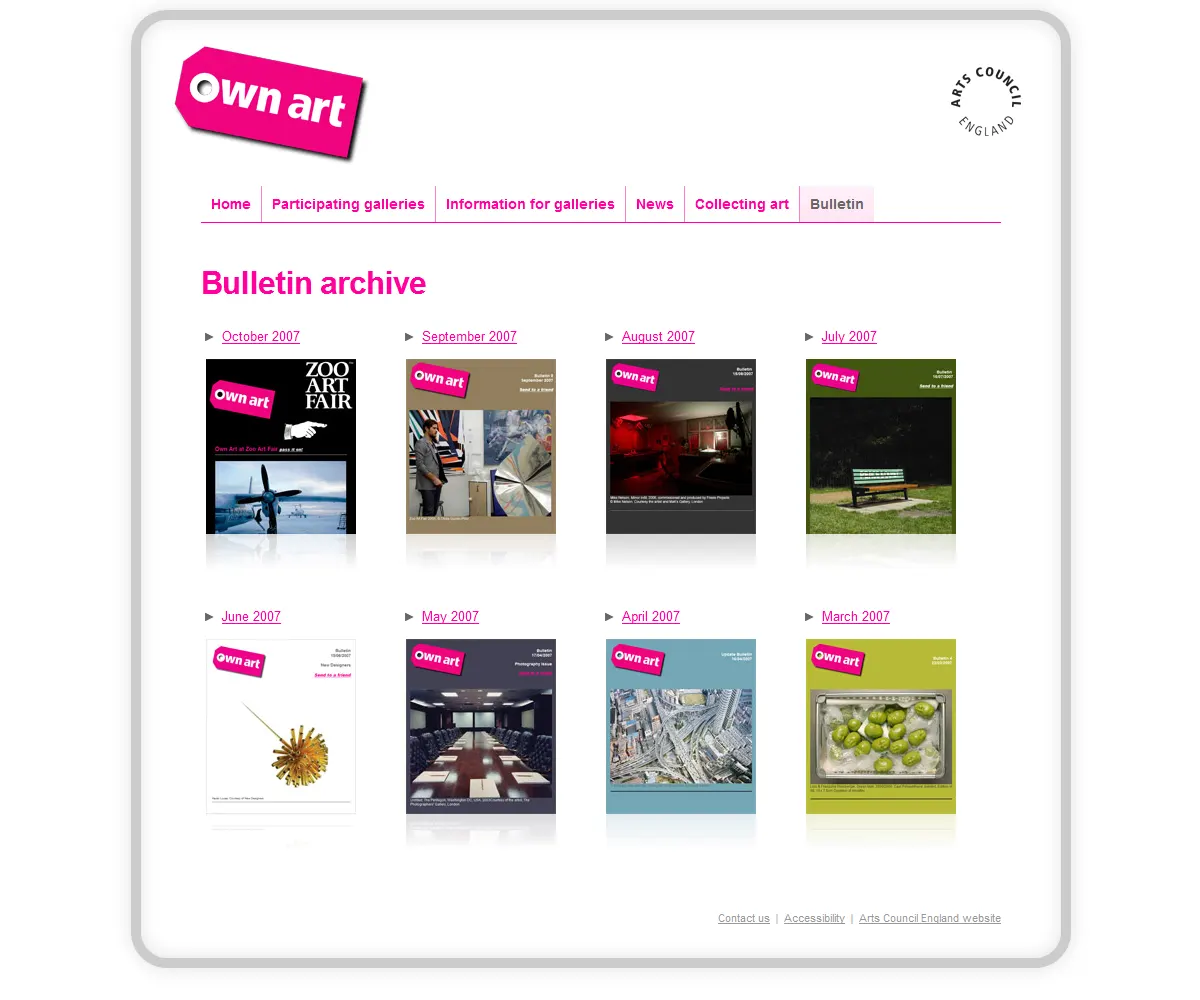 Arts Council England - Own Art