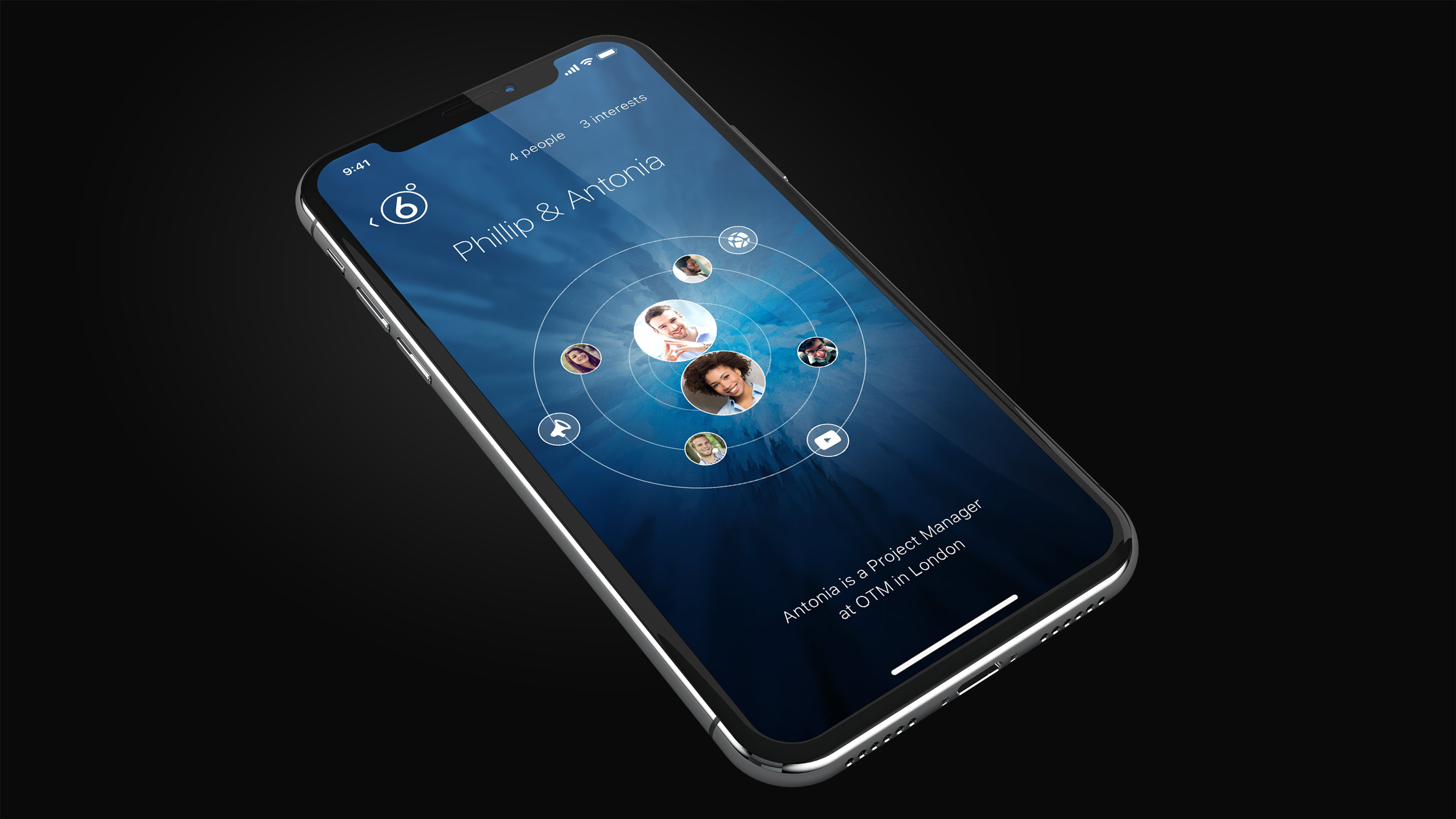 Six degrees iPhone app design project | Rupert Sliwa portfolio