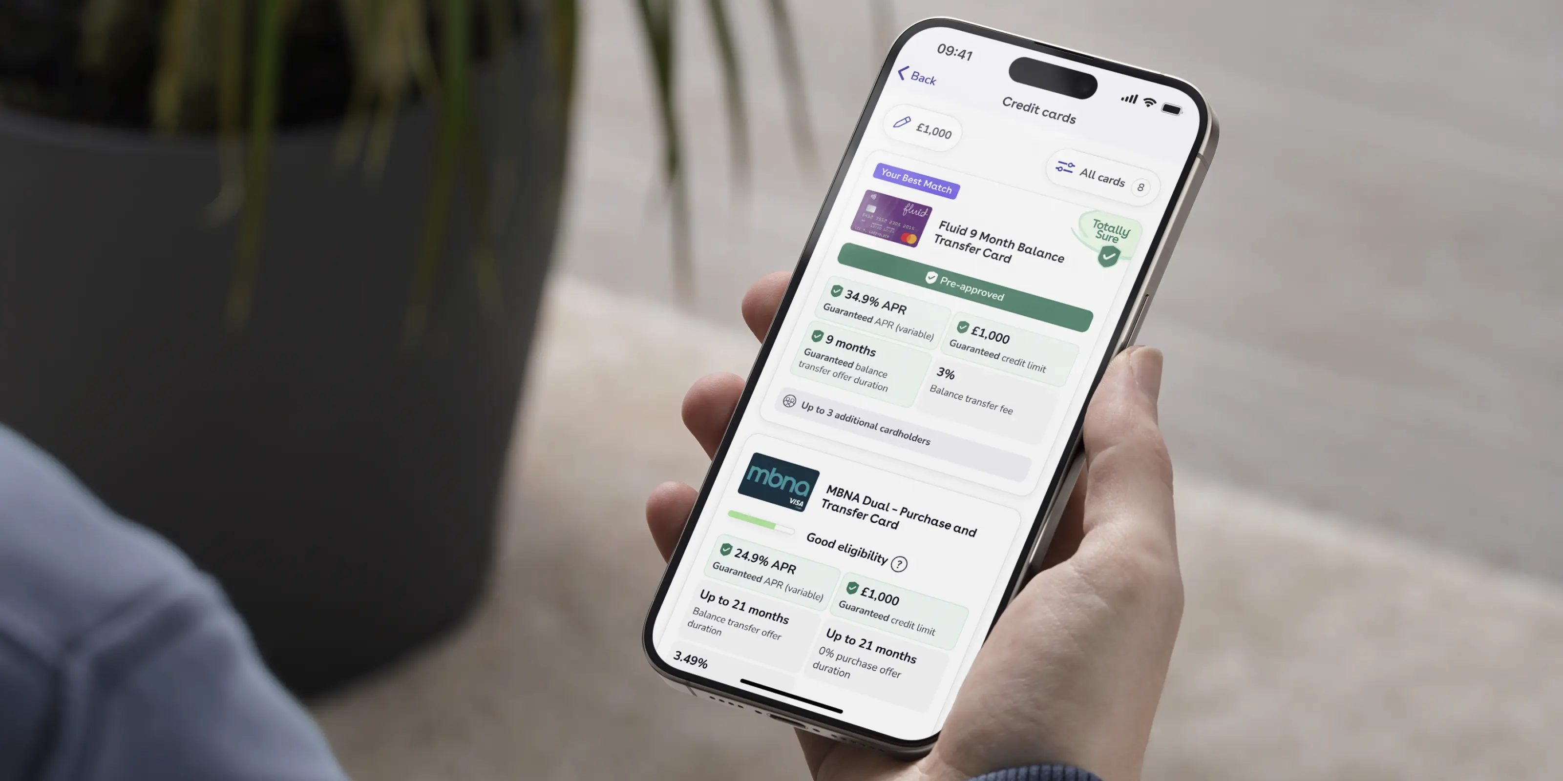 TotallyMoney redesigned offers screen